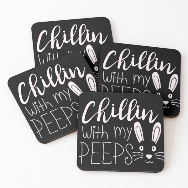 Item preview, Chillin’ with My Peeps Easter Bunny Typography designed and sold by SimoesArtistry.