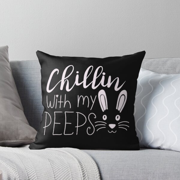 Item preview, Chillin’ with My Peeps Easter Bunny Typography designed and sold by SimoesArtistry.