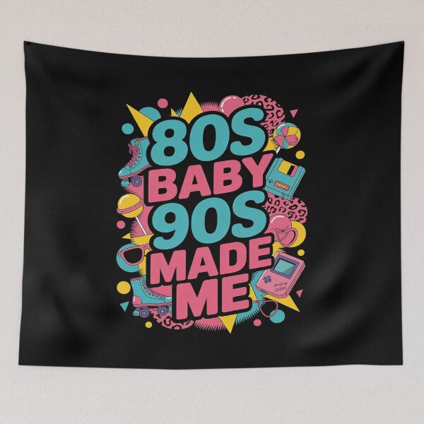 Item preview, 1980s 80s Baby 1990s 90's Made Me Nostalgia designed and sold by angolinnArt.
