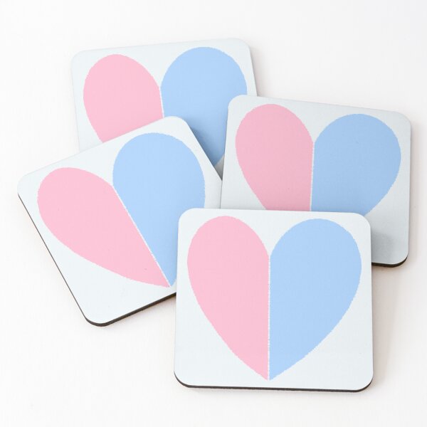 Item preview, Half Pink and Half Blue a Heart designed and sold by WD-Artist.