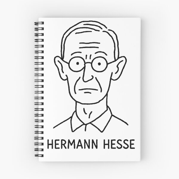 Item preview, Hermann Hesse Portrait – Minimalist Line Art Monochrome Illustration for Literature Lovers designed and sold by Artsy-With.