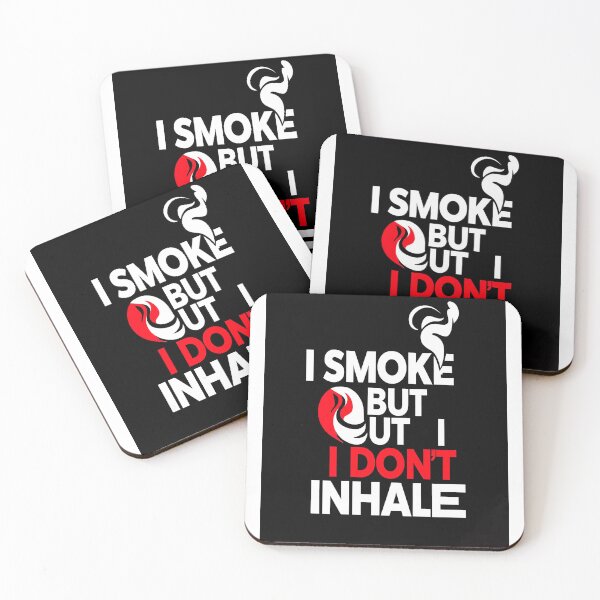 Item preview, I SMOKE BUT I DON'T INHALE-BLACK designed and sold by MATIAS-ENKI.