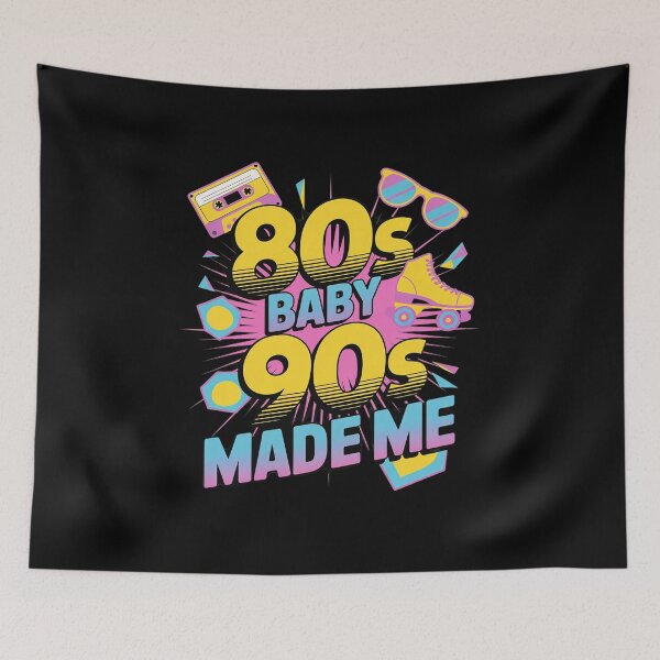 Item preview, 1980s 80's Baby 1990s 90's Made Me Nostalgia designed and sold by angolinnArt.