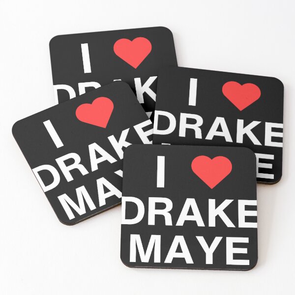Item preview, I Heart Drake Maye (White Letters - Transparent) designed and sold by abaran23.