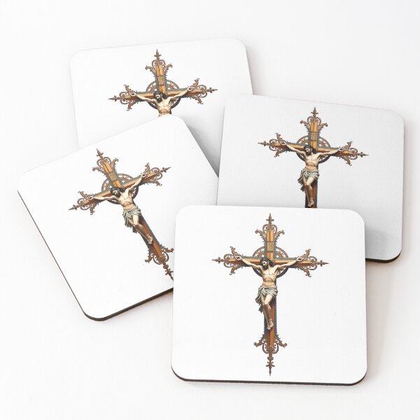 Aperçu de l'œuvre Crucifix doré orné, symbole de la foi en Jésus-Christ créée et vendue par Pastor Reeves Studio.