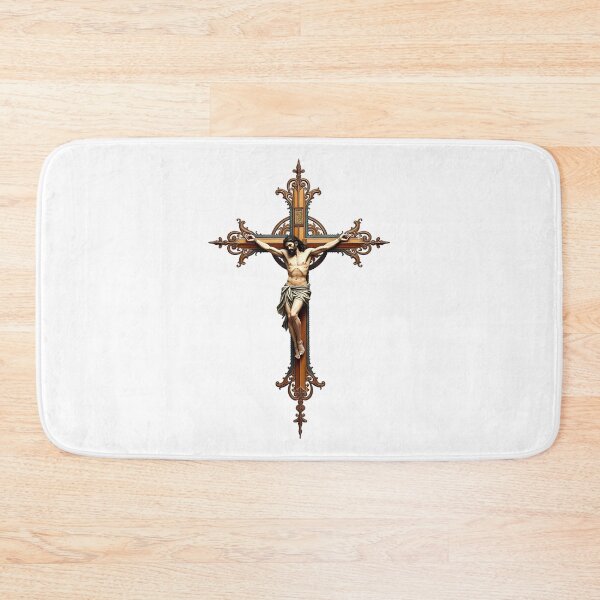 Item preview, Ornate Gold Crucifix Jesus Christ Faith Design designed and sold by Pastor Reeves Studio.