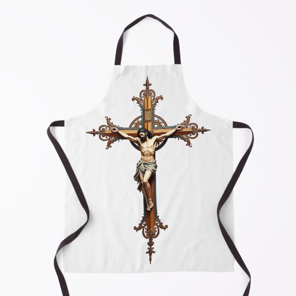 Item preview, Ornate Gold Crucifix Jesus Christ Faith Design designed and sold by Pastor Reeves Studio.