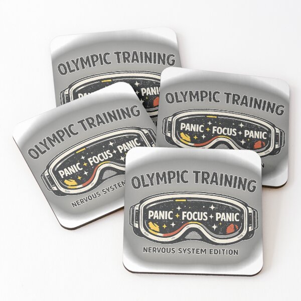 Item preview, Olympic Training – Nervous System Edition (Panic Focus Panic) Ski Goggles designed and sold by EnR-designs.
