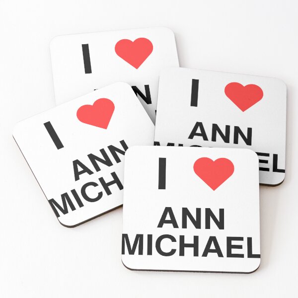 Item preview, I Heart Ann Michael (Black Letters - Transparent) designed and sold by abaran23.