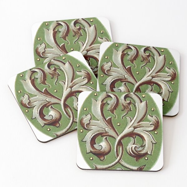 Item preview, Medieval Decorative Flower Scroll 2 designed and sold by HawthorneFlame.