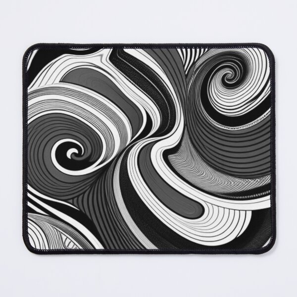 Item preview, Wavy line pattern in black and white designed and sold by AnnabellaRh.
