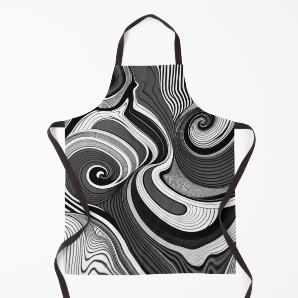 Item preview, Wavy line pattern in black and white designed and sold by AnnabellaRh.