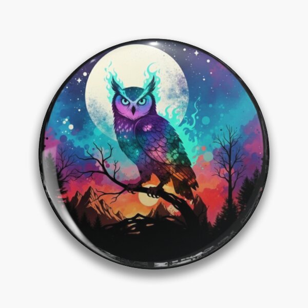 Item preview, Magic Owl Moon - Spirit Moon Art designed and sold by Magic  House.