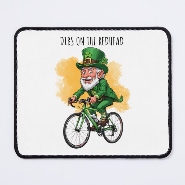 Item preview, Dibs On The Redhead Funny Cycling St Patricks Day Leprechaun designed and sold by MTJ-Mushrooms.