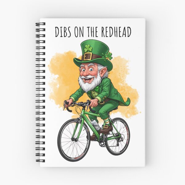 Item preview, Dibs On The Redhead Funny Cycling St Patricks Day Leprechaun designed and sold by MTJ-Mushrooms.