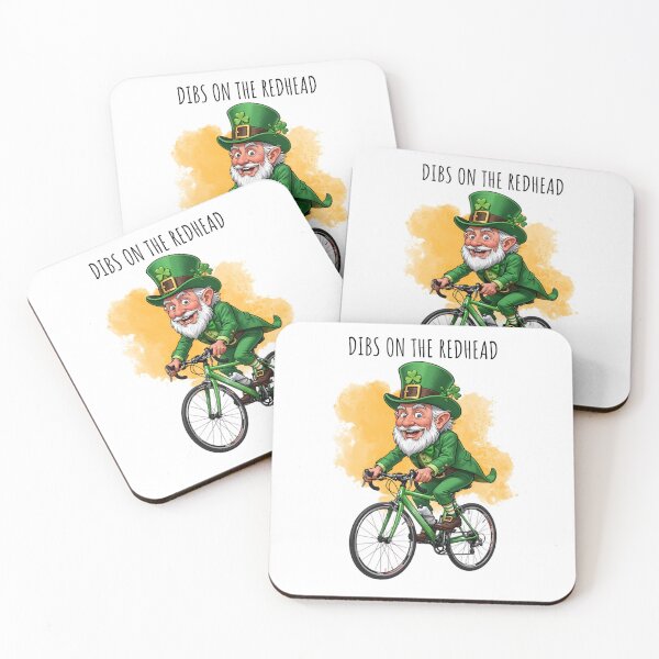 Item preview, Dibs On The Redhead Funny Cycling St Patricks Day Leprechaun designed and sold by MTJ-Mushrooms.