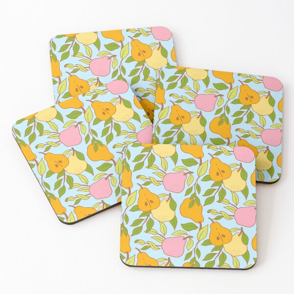 Item preview, Sweet and Fresh Hand-Drawn Pears Pattern designed and sold by Olive Lane Creative.