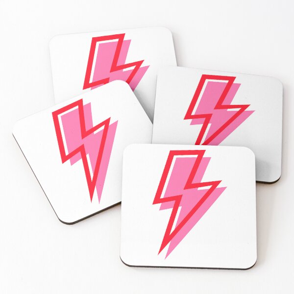 Item preview, Red and Pink Lightning Bolts   designed and sold by OneThreeSix.