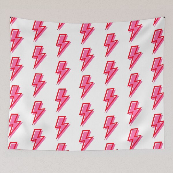 Item preview, Red and Pink Lightning Bolts   designed and sold by OneThreeSix.