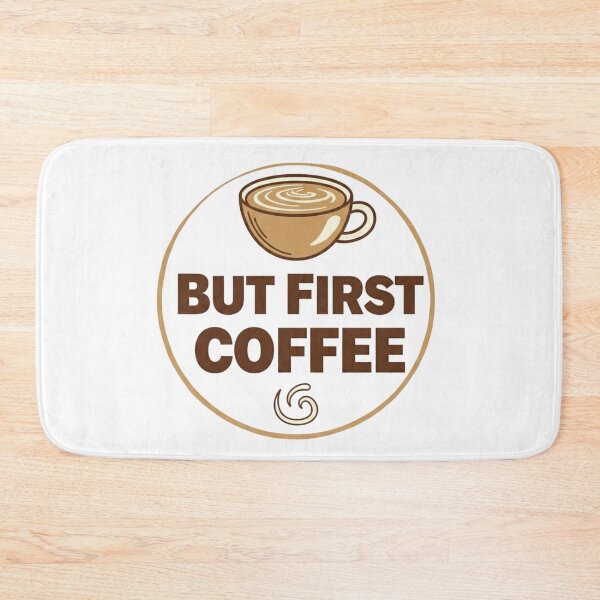 Item preview, But First Coffee Funny Quote T-Shirt Design designed and sold by DreamsMRC.