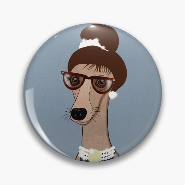 Item preview, Breakfast at Tiffany’s whippet  designed and sold by ellealsopaints.