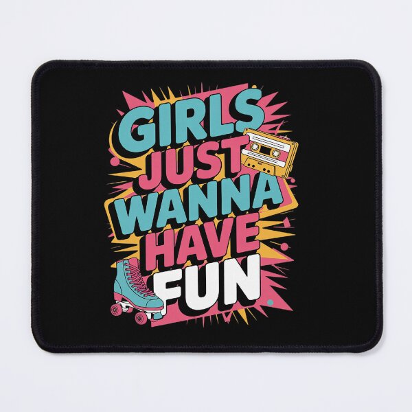Item preview, Woman Girls Just Wanna Have Fun This Is My 80s Costume Party designed and sold by angolinnArt.
