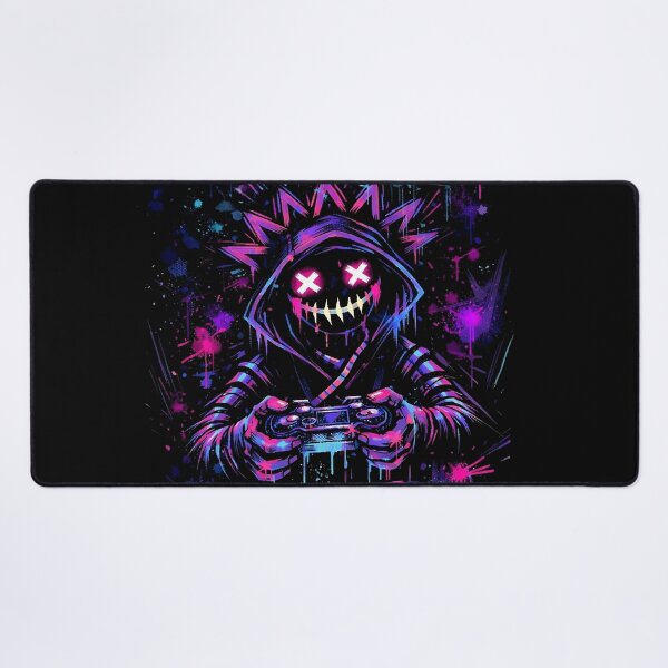 Item preview, Press Start to Lose Control – Neon Glitch Gamer Art designed and sold by EdgeDrip.