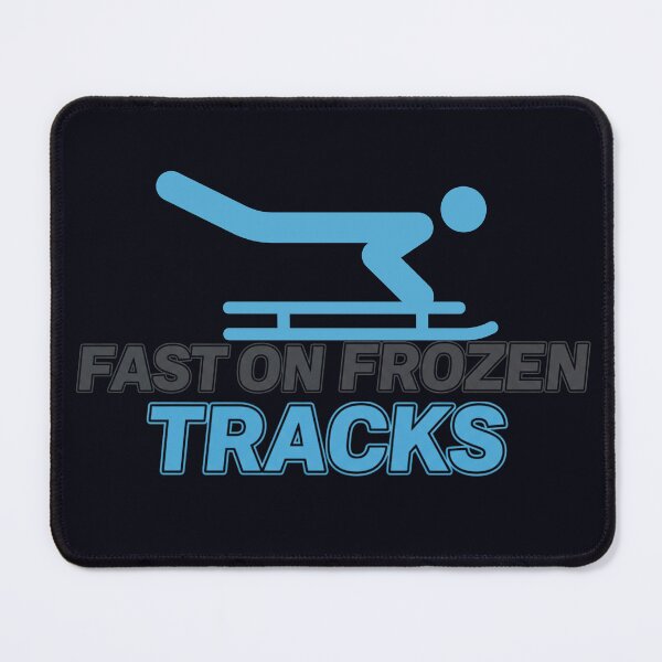 Item preview, Fast On Frozen Tracks - Skeleton Sledding Silhouette designed and sold by LoudVictory.