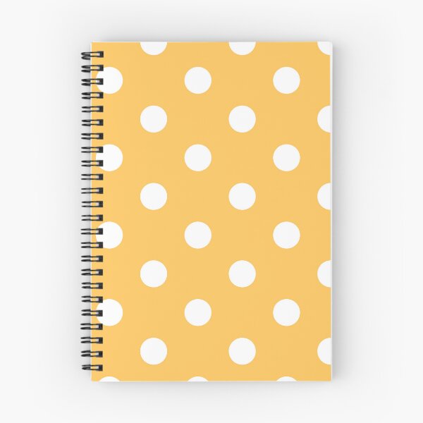 Item preview, White polka dots on yellow background designed and sold by RishabhArts1.
