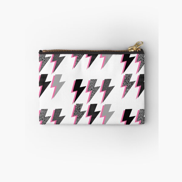 Item preview, Black and Grey Lightning with Pink Shadow  designed and sold by OneThreeSix.