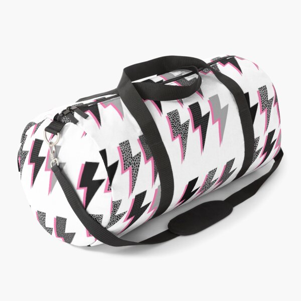 Item preview, Black and Grey Lightning with Pink Shadow  designed and sold by OneThreeSix.