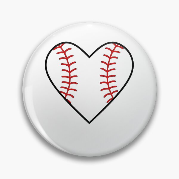 Item preview, Baseball Lover Heart designed and sold by Sartoris Art.