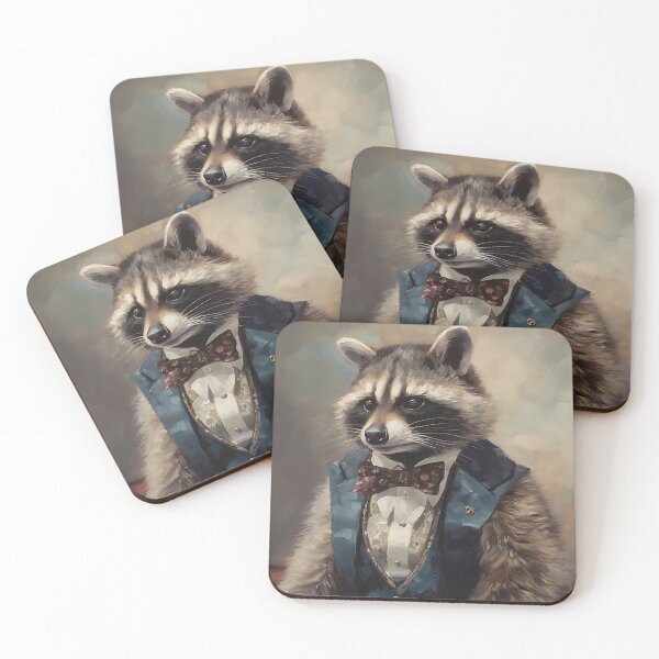 Item preview, Dapper Raccoon Gentleman Suit and Bow Tie Great Gatsby Art designed and sold by naughty-raccoon.