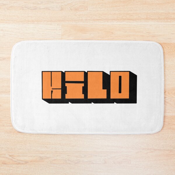 Item preview, KILO Orange Block Letter Sticker – Minimal Bold Typography designed and sold by QuickStickTeam.