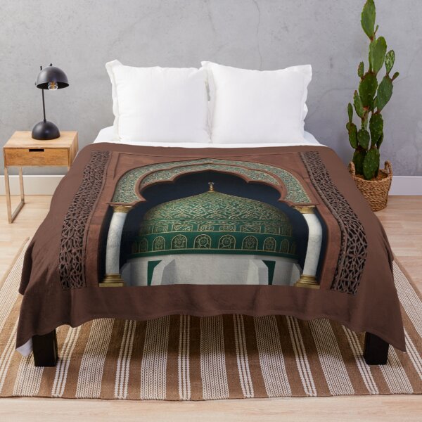 Item preview, Emerald Islamic Arch & Golden Geometric Dome Art (V.2) designed and sold by D-Islamic.