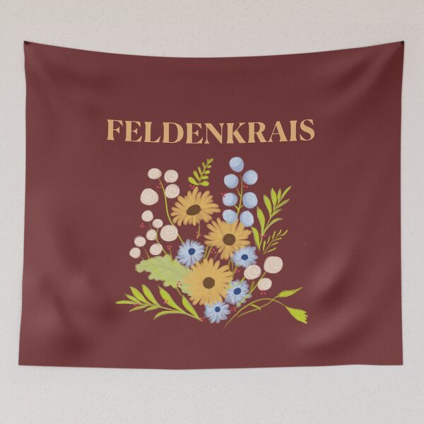 Item preview, Flowers & Feldenkrais - light brown designed and sold by Feldymerch.