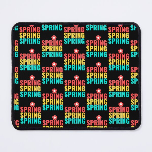 Item preview, Spring Spring Spring - Bold Colorful Repeating Text Typography designed and sold by Shape Snip Studio.
