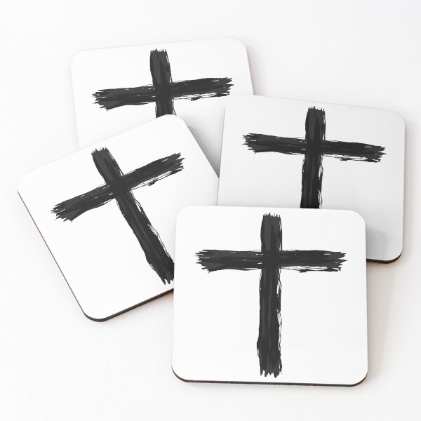 Item preview, Christian Cross Minimalist Brush Stroke Faith Design designed and sold by Pastor Reeves Studio.
