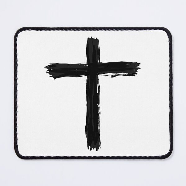 Item preview, Christian Cross Minimalist Brush Stroke Faith Design designed and sold by Pastor Reeves Studio.