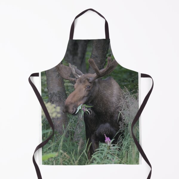 Item preview, Wild moose bring flowers to his favorite gal. designed and sold by Cryptids 4 Congress.