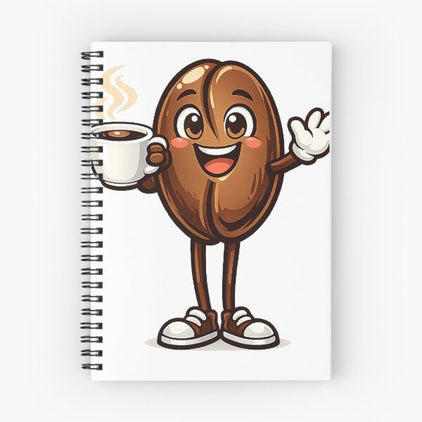 Item preview, Happy Coffee Bean Character Illustration designed and sold by It's Bro Brand ★ ★ ★ ★ ★.
