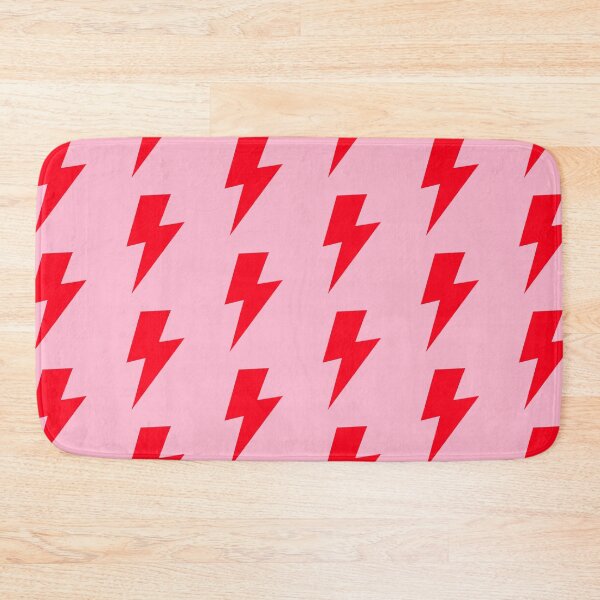Item preview, Bold Red Lightning Bolt on Pink designed and sold by OneThreeSix.