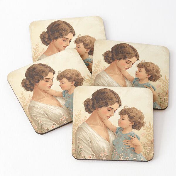 Item preview, Mother and Child - Vintage Storybook Family Illustration designed and sold by DariuszWilkosz.