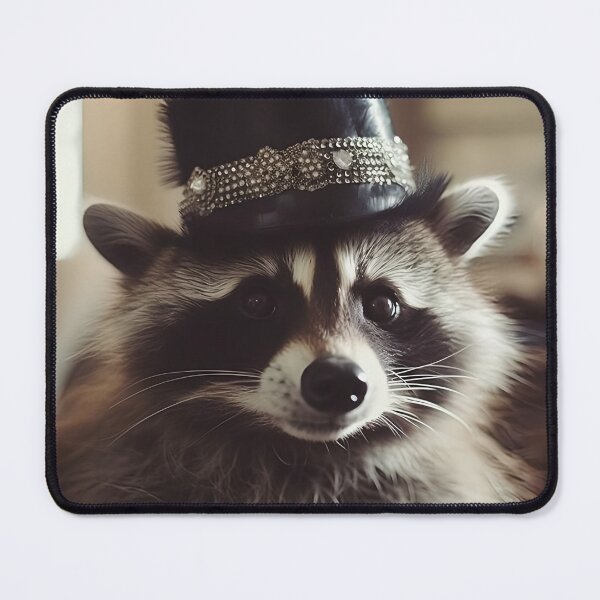 Item preview, Mystery Flapper Raccoon Feather Fan Vintage 20s Art designed and sold by naughty-raccoon.