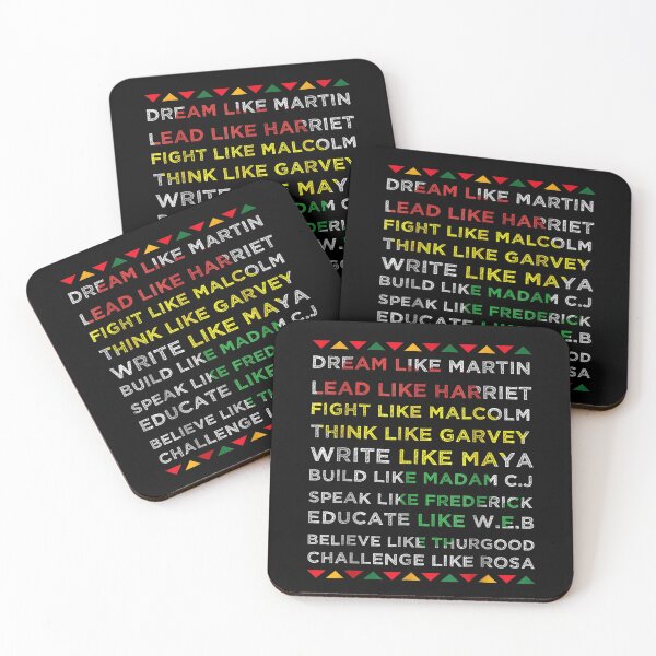 Item preview, Dream Like Martin Lead Like Harriet Black Leaders Inspirational Quote Art designed and sold by PonyRoniku.