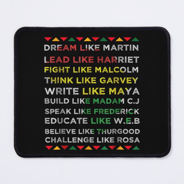 Item preview, Dream Like Martin Lead Like Harriet Black Leaders Inspirational Quote Art designed and sold by PonyRoniku.