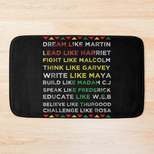 Item preview, Dream Like Martin Lead Like Harriet Black Leaders Inspirational Quote Art designed and sold by PonyRoniku.