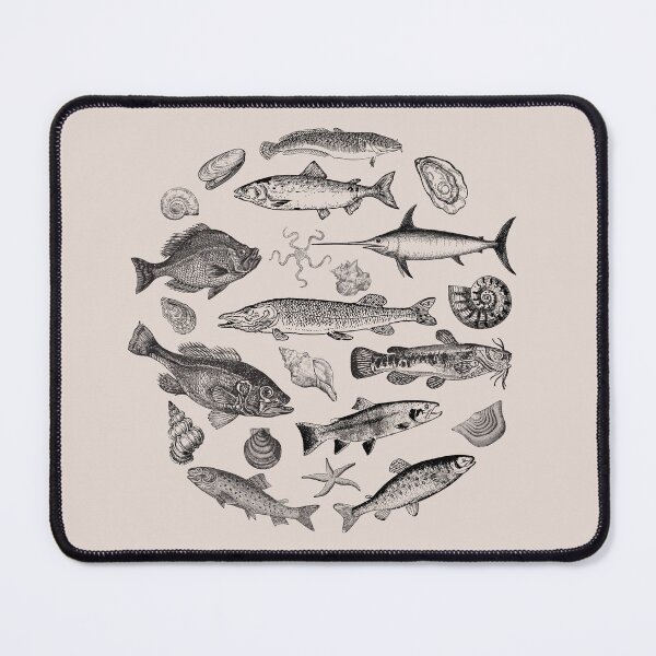 Item preview, Fish and Shells designed and sold by Mad March Hares.