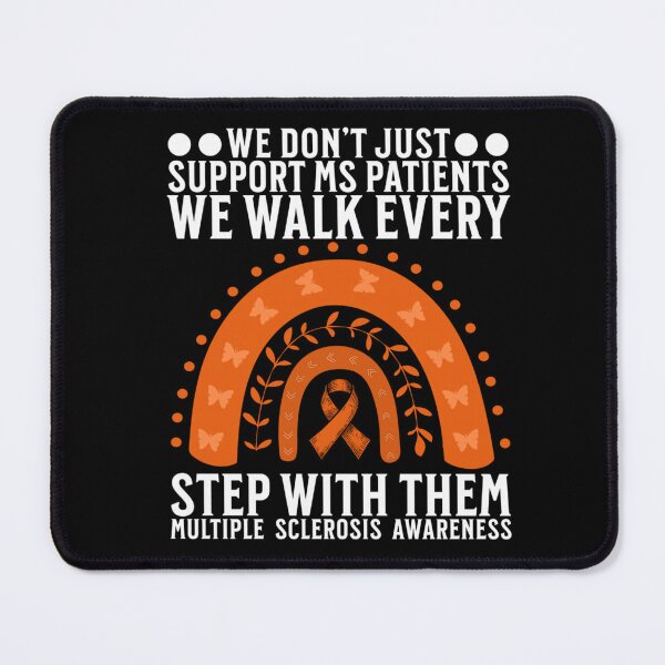 Item preview, Multiple Sclerosis Awareness We Walk Every Step With Them Rainbow Ribbon designed and sold by PonyRoniku.