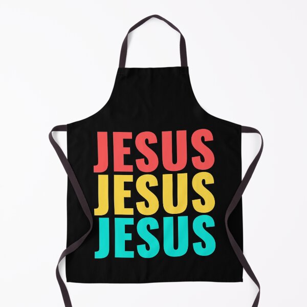 Item preview, Jesus Jesus Jesus - Bold Colorful Repeating Text Typography designed and sold by Shape Snip Studio.